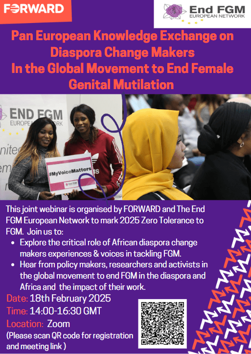 Pan European Knowledge Exchange on Diaspora Change Makers In the Global Movement to End Female Genital Mutilation